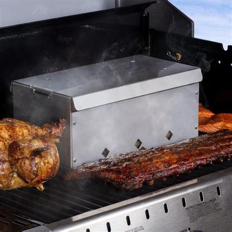 diamondking smoker stainless steel grill smoker box|diamond king smoker wood.